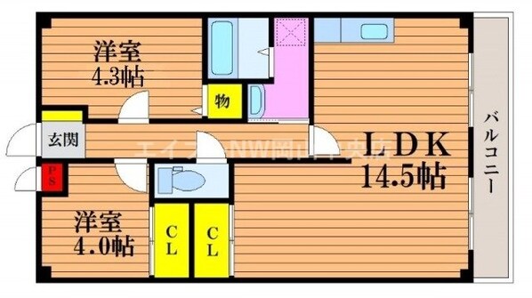 グランメゾン福成の物件間取画像